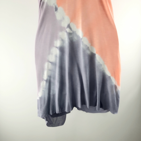 `Medium Young Fabulous & Broke Orange and Gray Swim Coverup - Picture 8 of 9